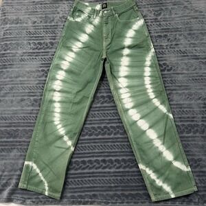 Urban Outfitters BDG High Rise Baggy Skater  Green Tie-Dye Jeans Women's Size 27
